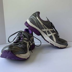 Asics Gel Pulse 4 Women's Size 9 Running Shoes Grey/white/Purple T290N